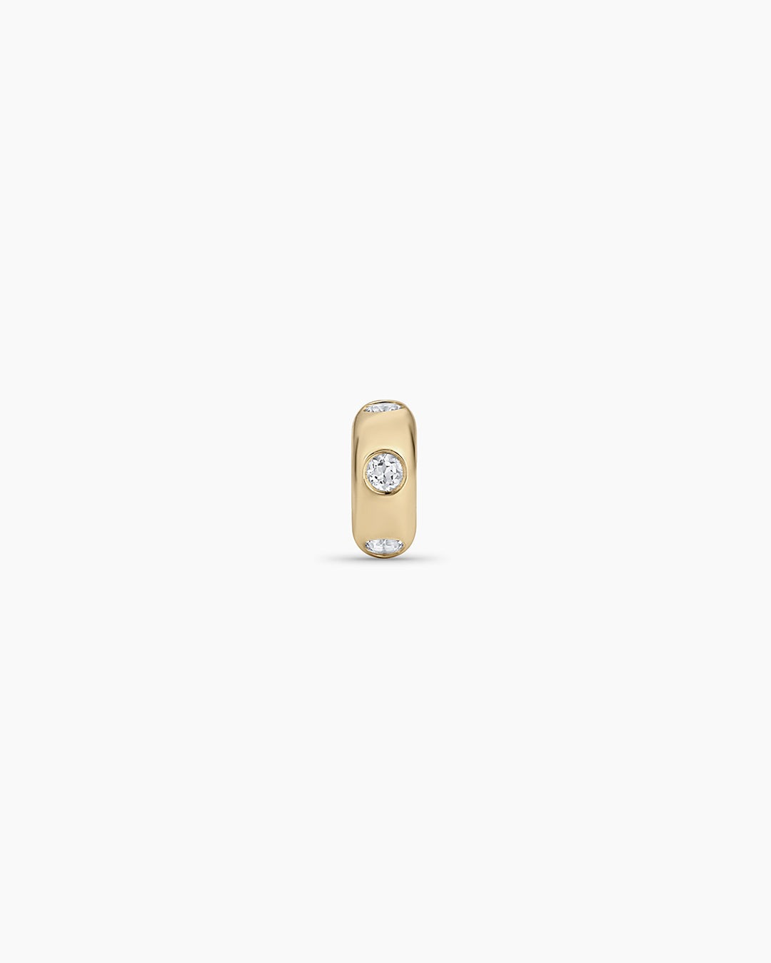 14K Gold Birthstone Halo Charm