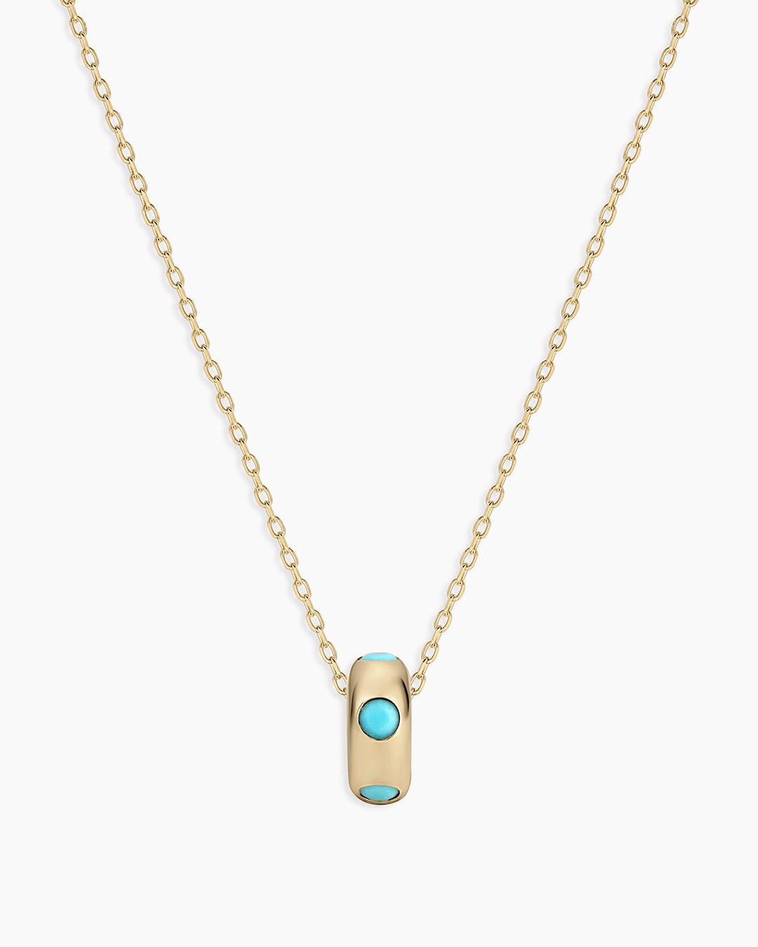 14K Gold Birthstone Halo Charm Necklace
