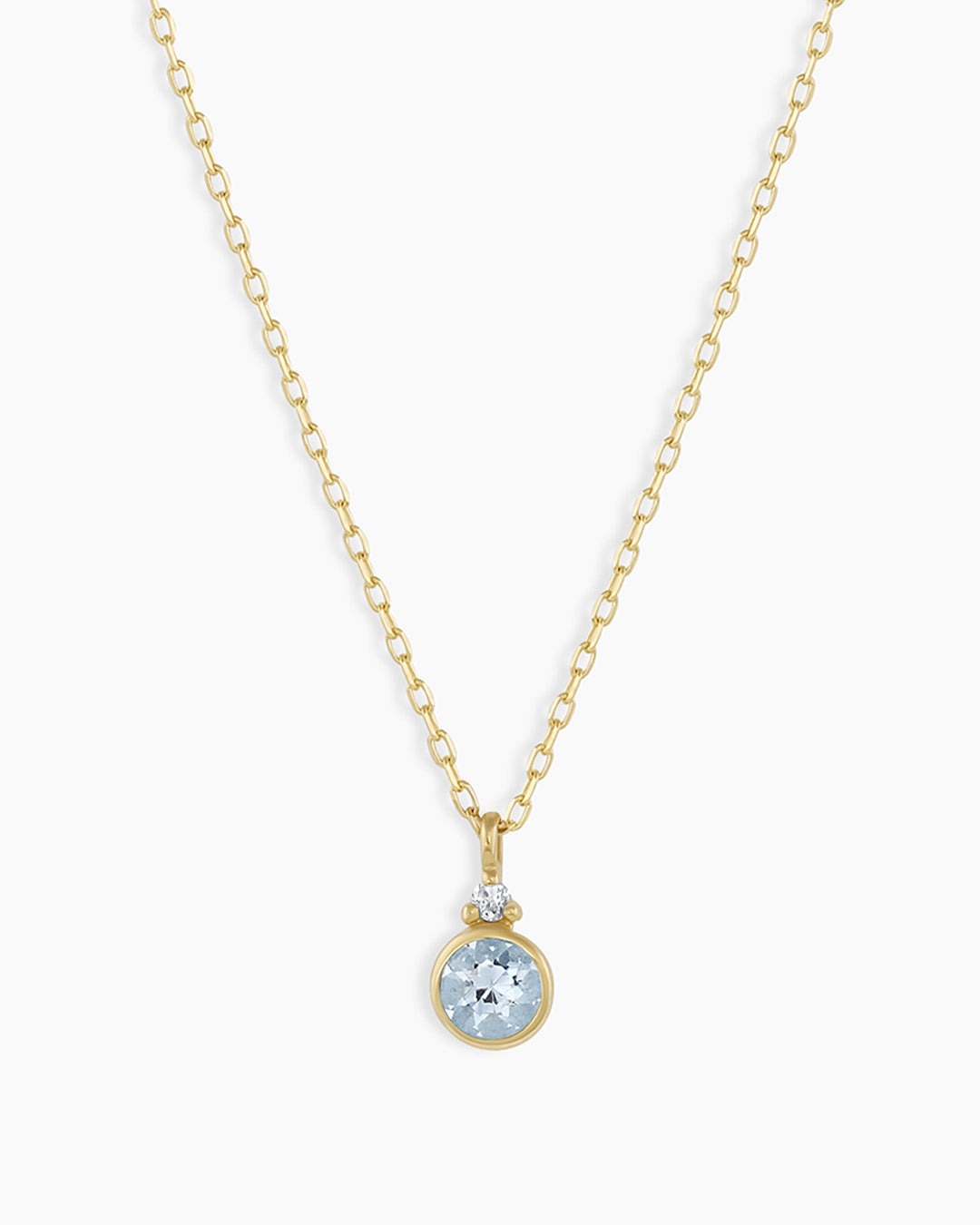 14K Gold Birthstone Necklace