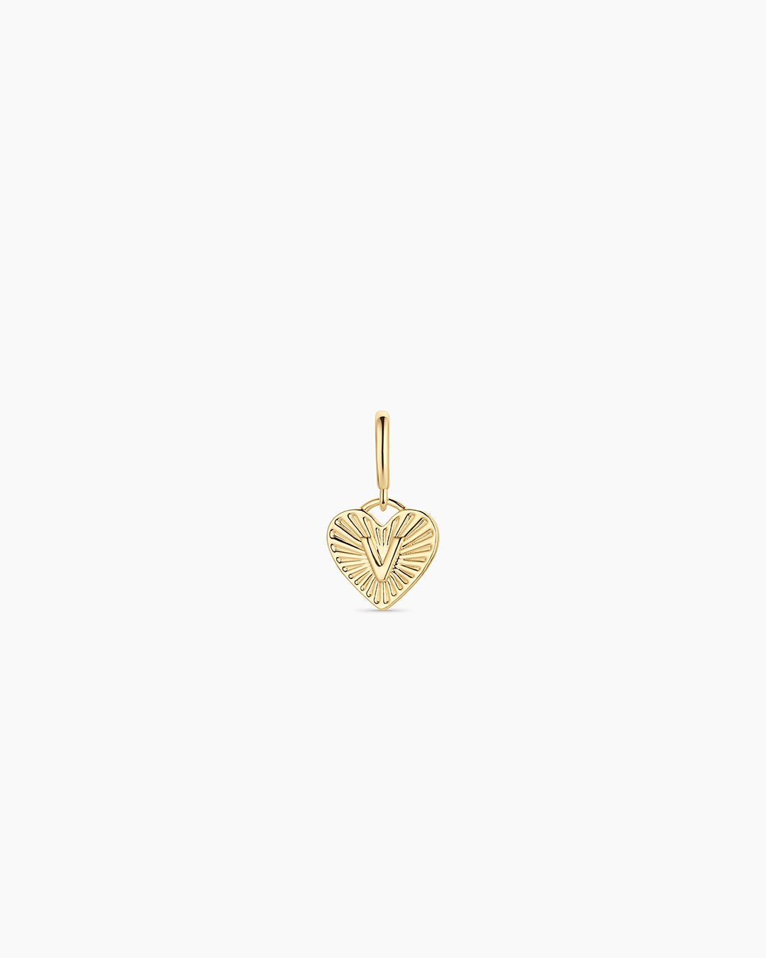 Vintage Heart Alphabet Parker Charm