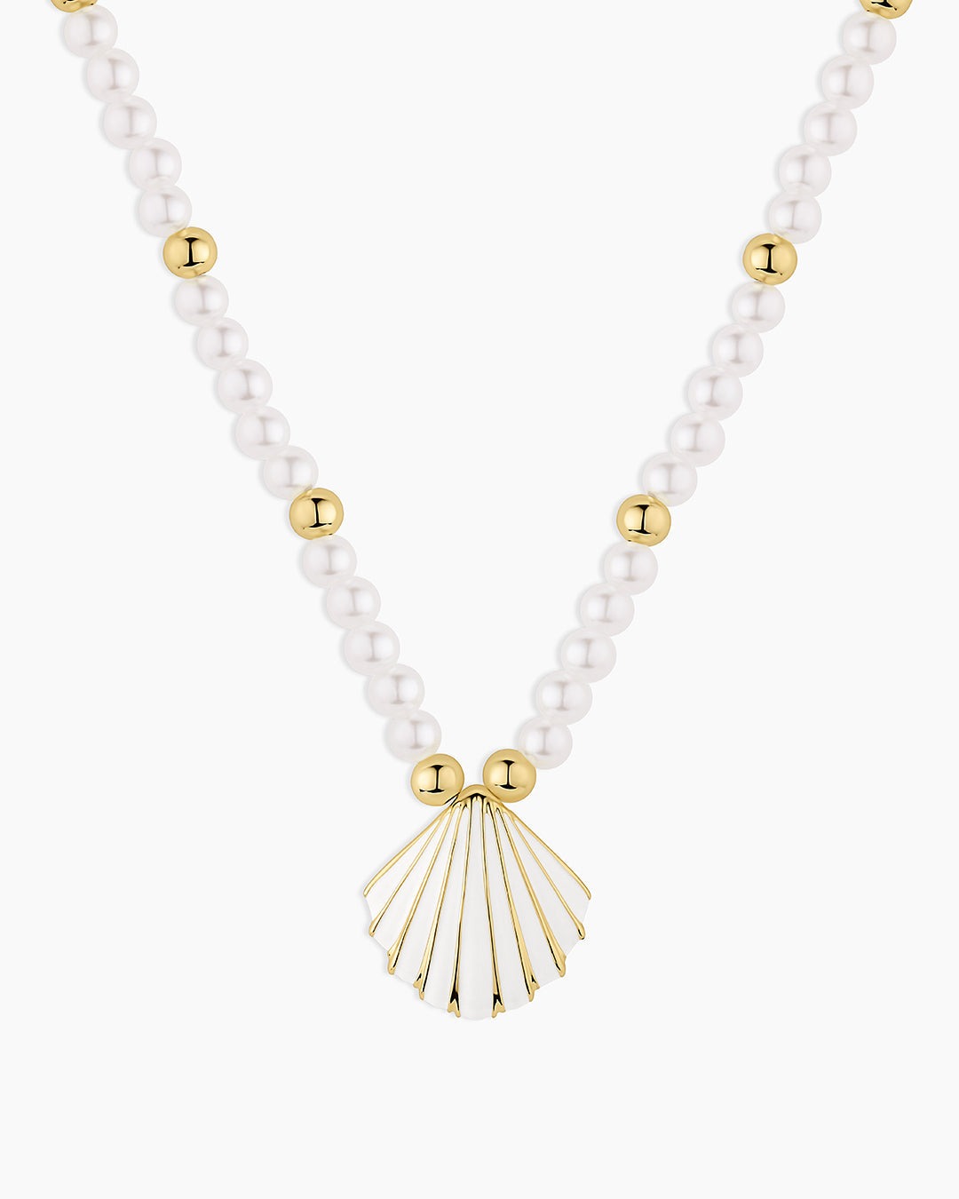 Scallop Pearl Necklace
