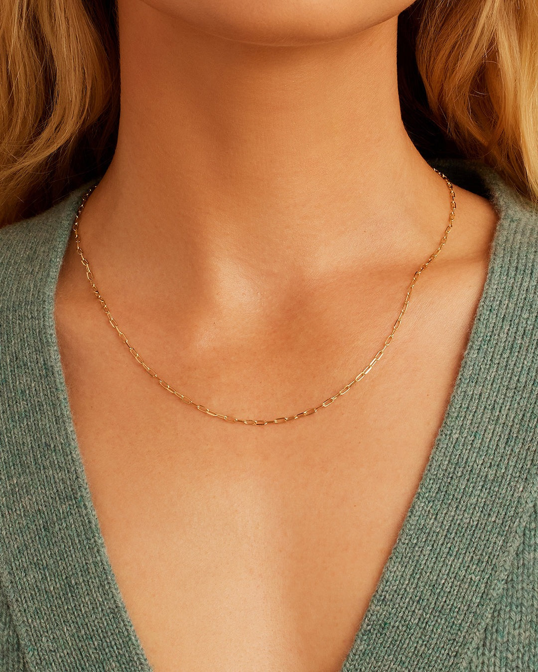 14K Gold Parker Micro Mini Necklace