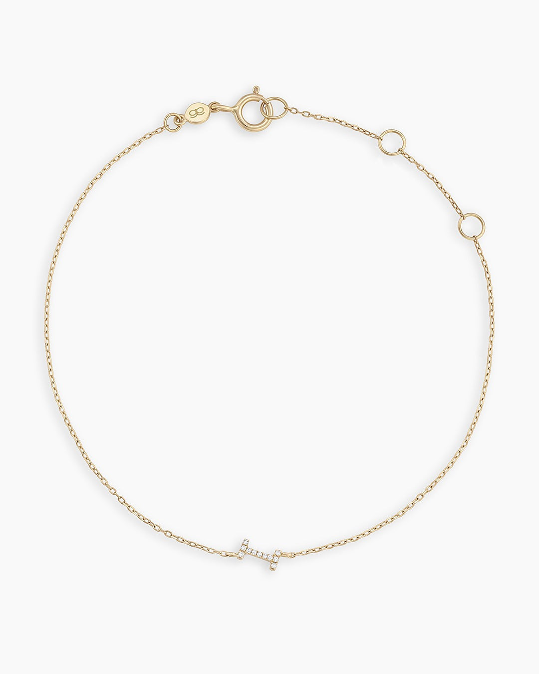 Diamond Pavé Alphabet Bracelet