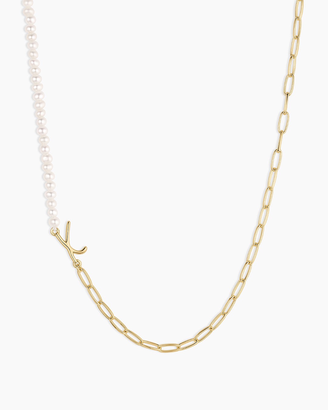 Lou Pearl Alphabet Necklace