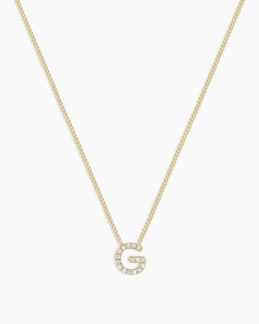 Diamond Alphabet Necklace