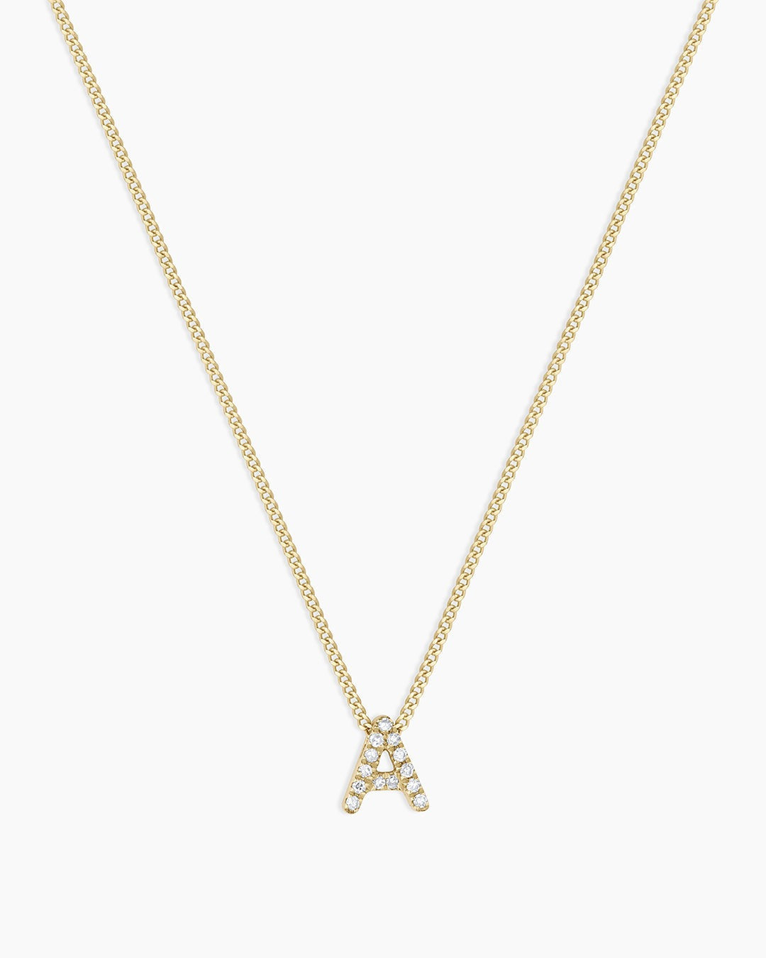 Diamond Alphabet Necklace