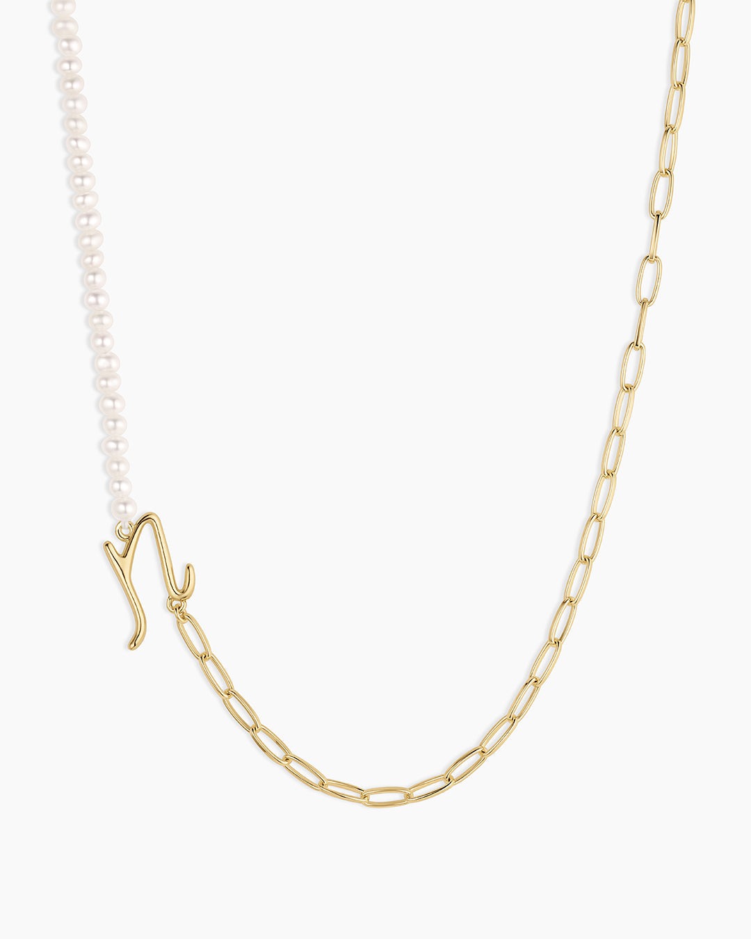 Lou Pearl Alphabet Necklace