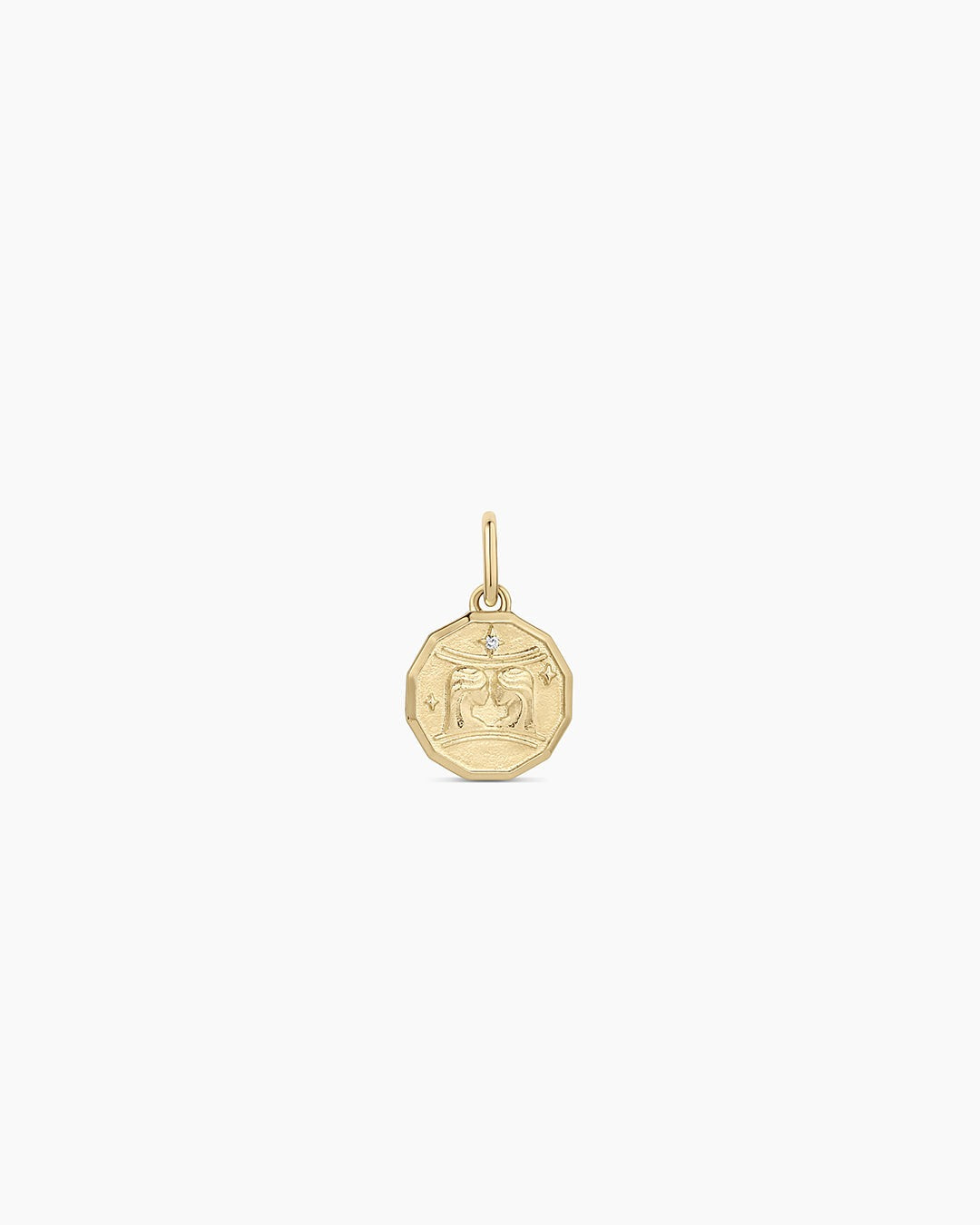 Diamond Zodiac Coin Charm