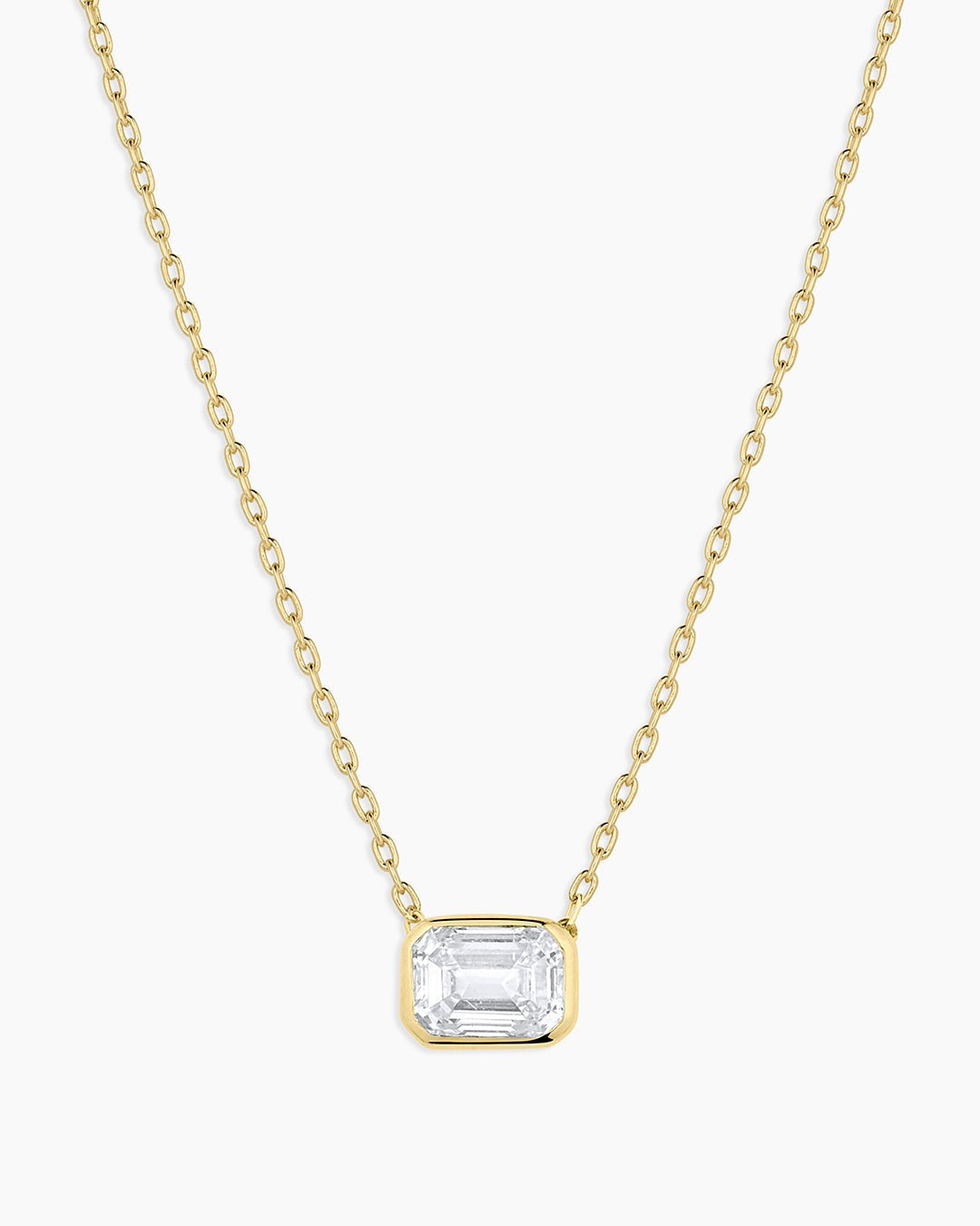 Classic Diamond Emerald Necklace