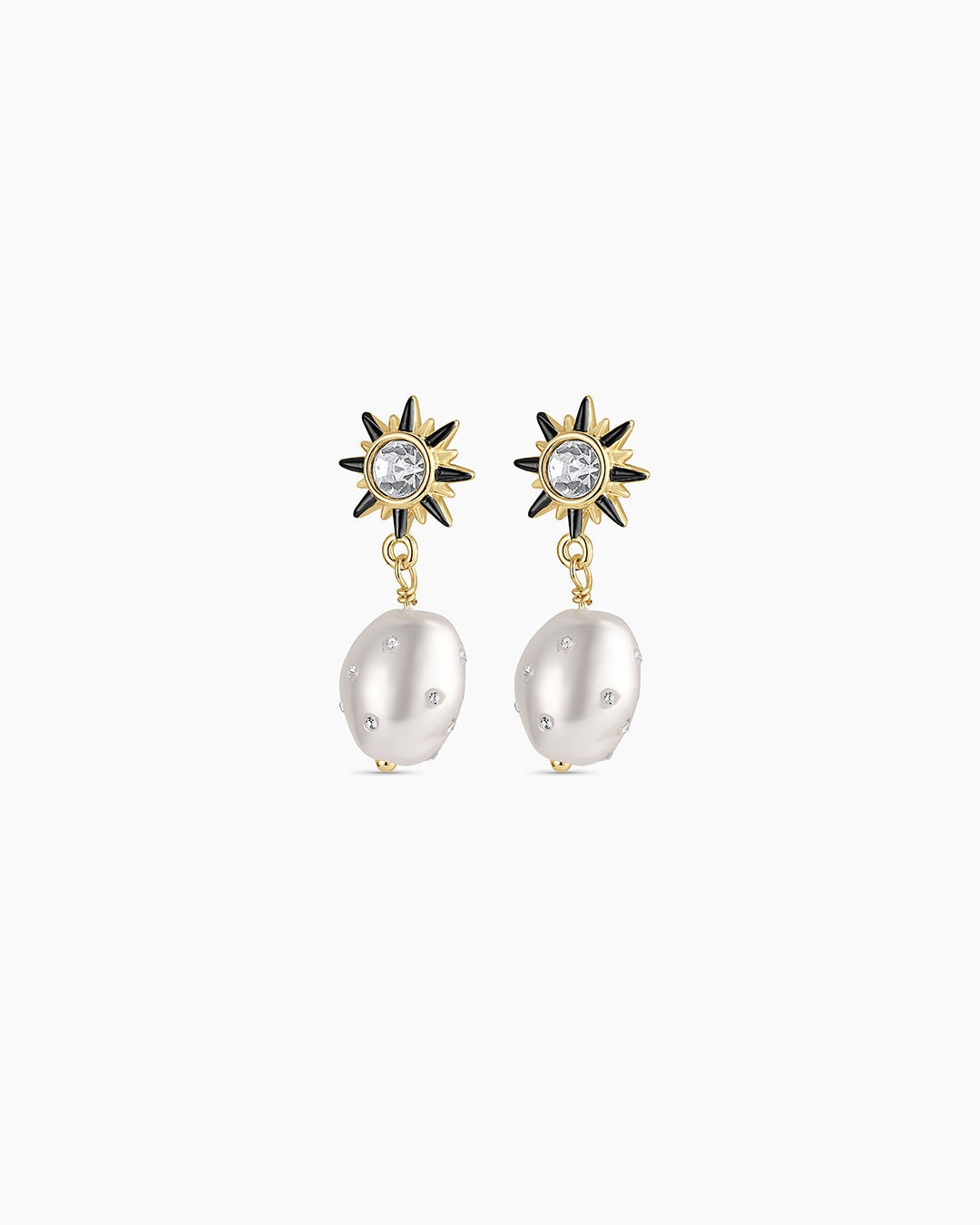 Vintage Shimmer Pearl Drop Earrings