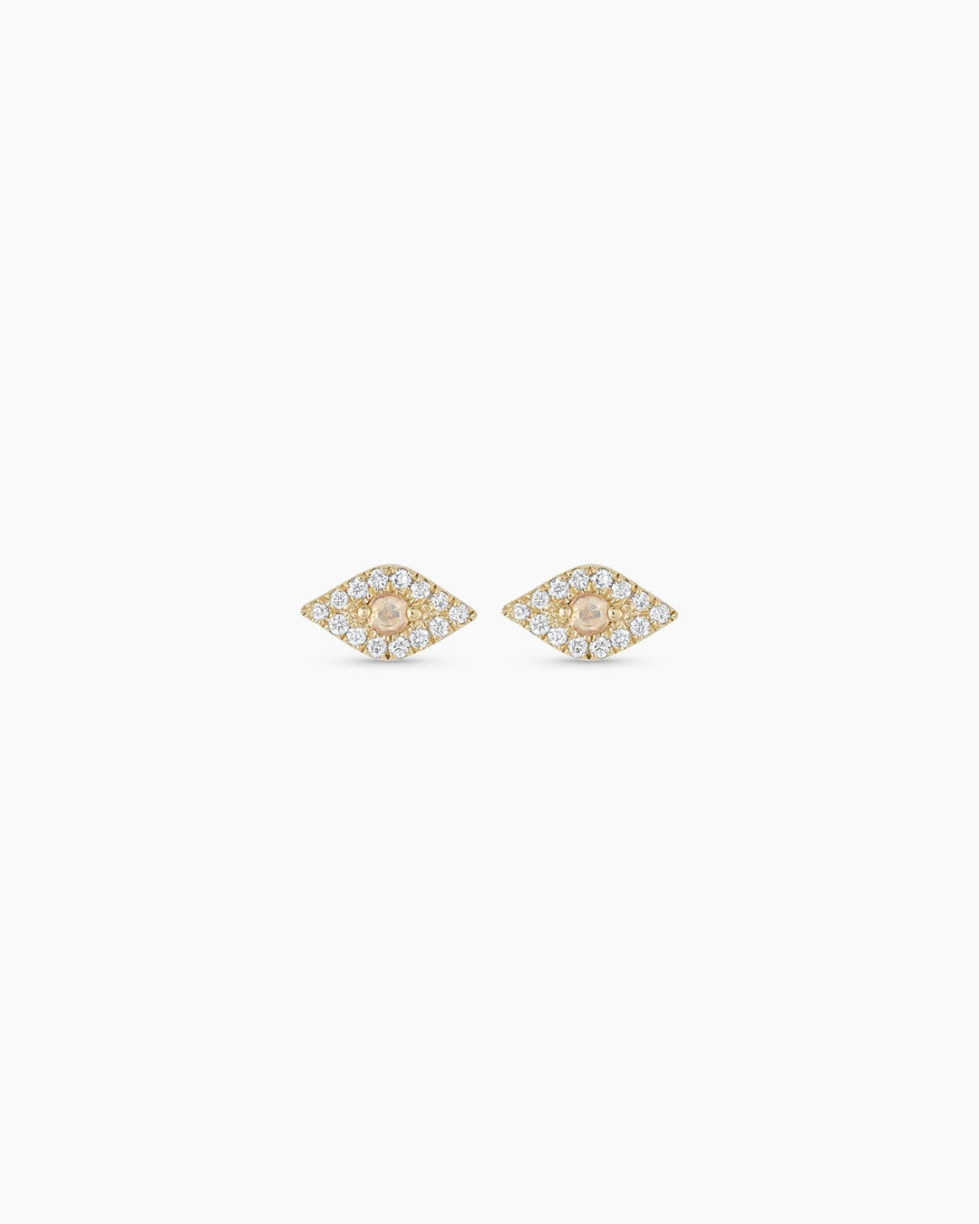 Diamond Evil Eye Studs