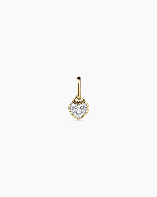 Lab Grown Diamond Heart Charm