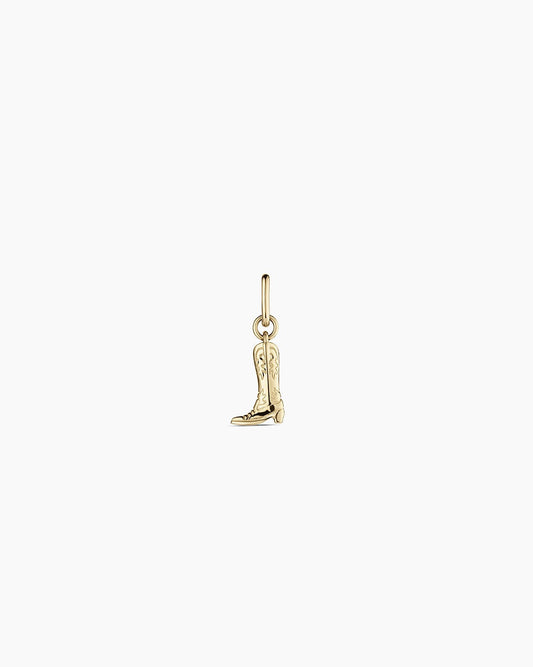 14K Gold Cowboy Boot Charm