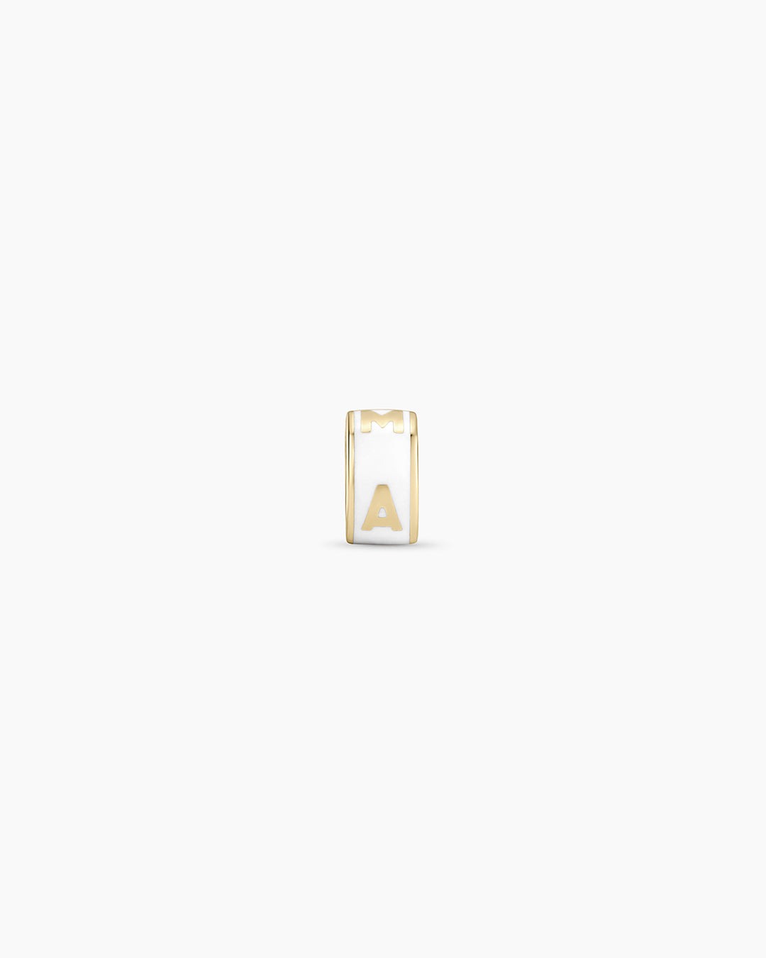 14K Gold Mama Halo Charm Necklace