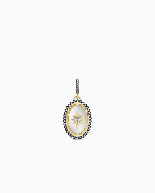 Vintage Burst Coin Parker Charm