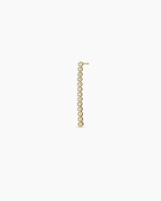 Lab Grown Diamond Classic Tennis Drop Single Earring