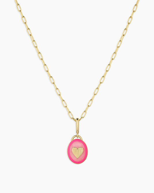 Power Gemstone Parker Charm Necklace Love