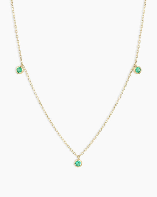 Classic Emerald Trio Necklace
