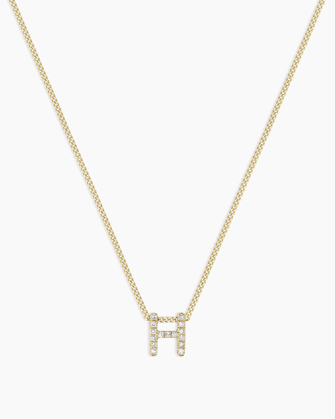 Diamond Alphabet Necklace