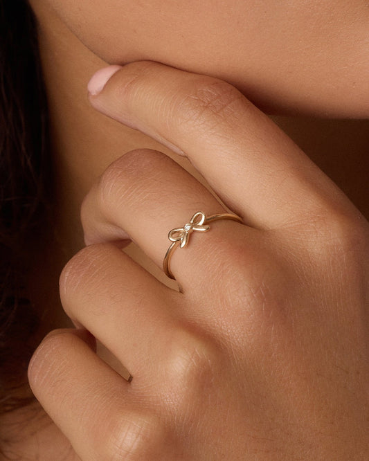 Diamond Put a Bow on it Ring
