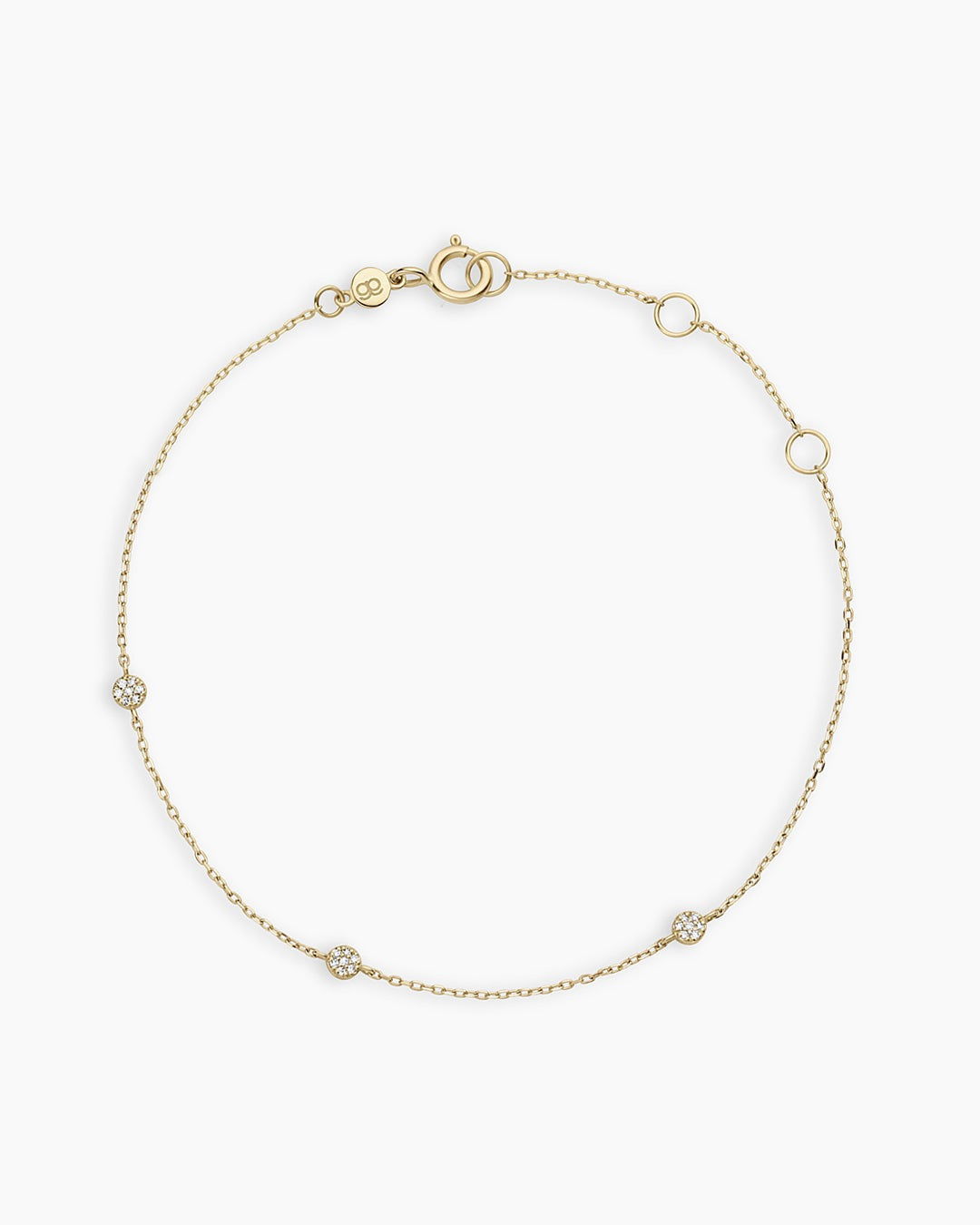 Diamond Pave Dot Bracelet