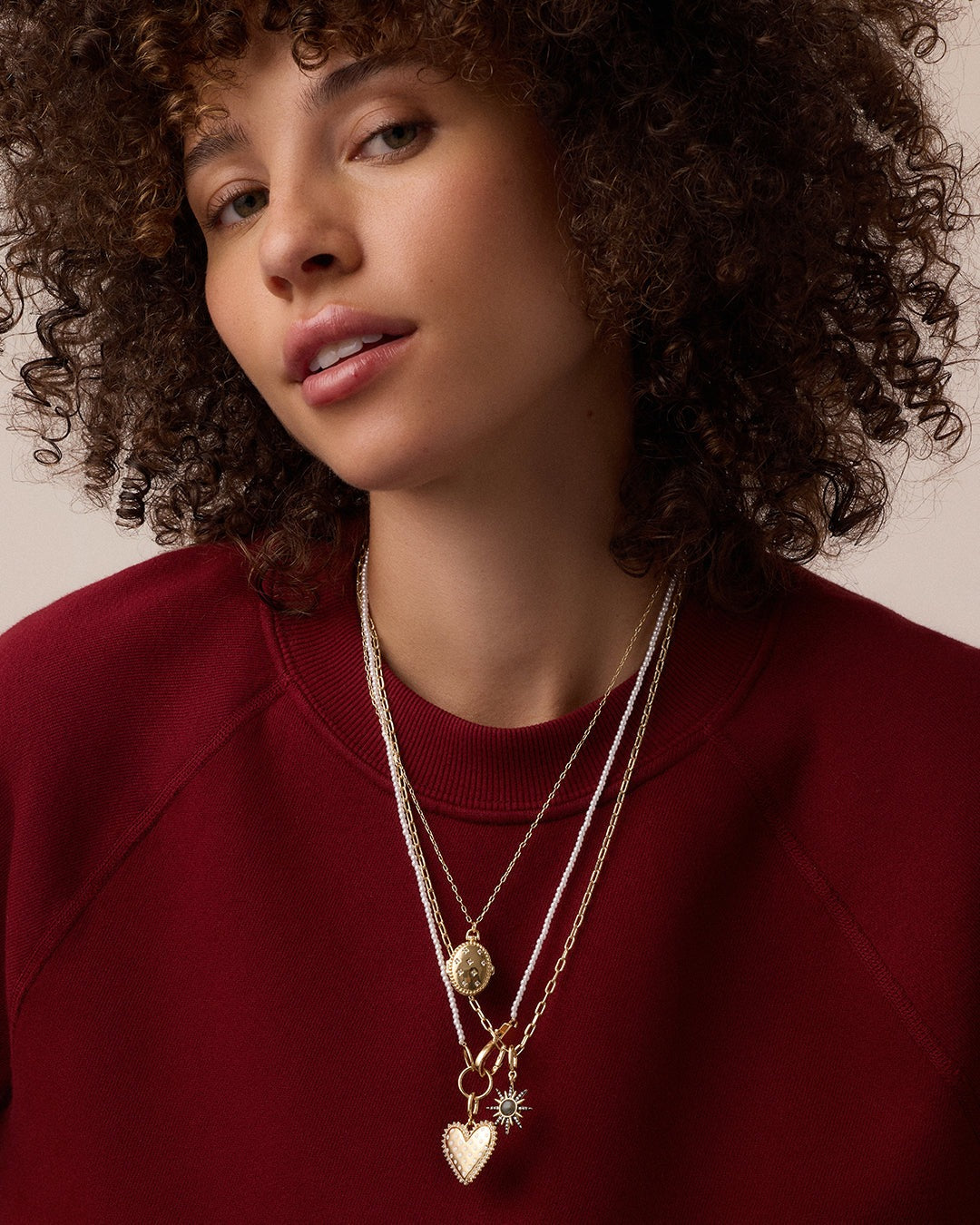 Vintage Burst Charm Necklace