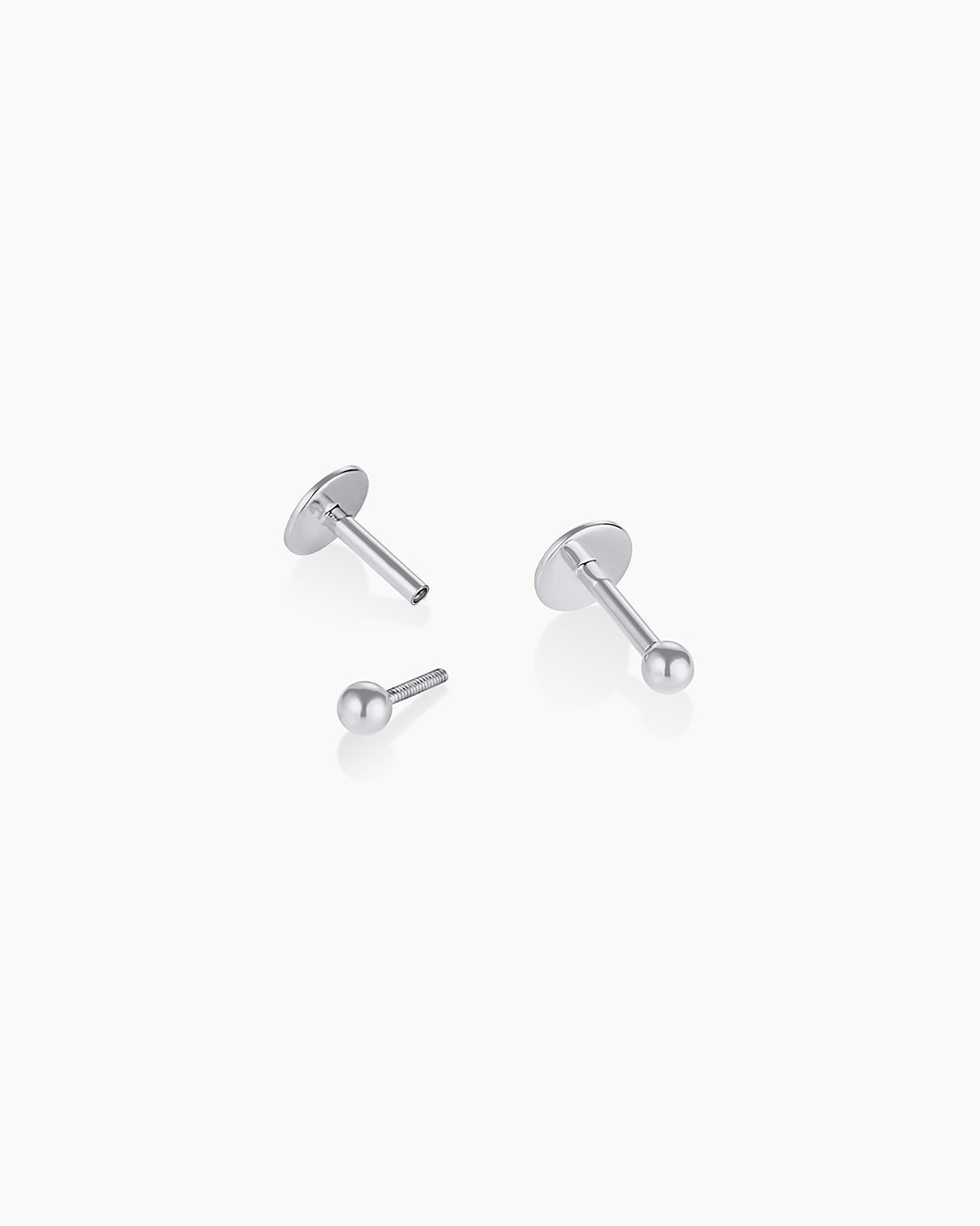 14K Gold Newport Flat Back Studs