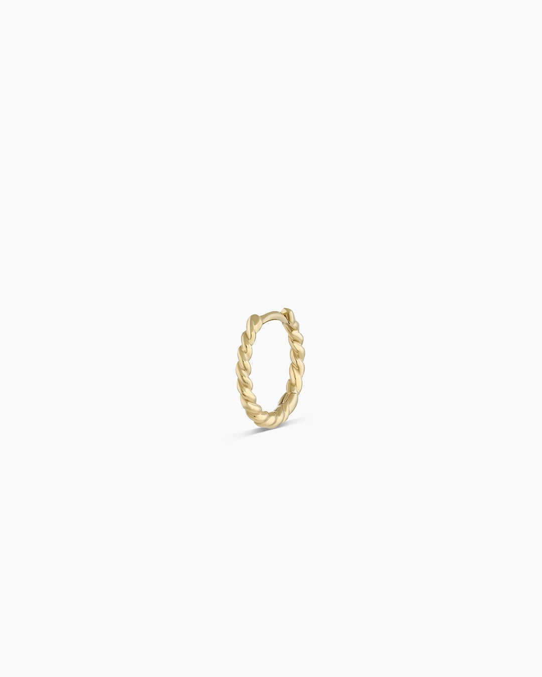 14K Gold Crew Single Huggie