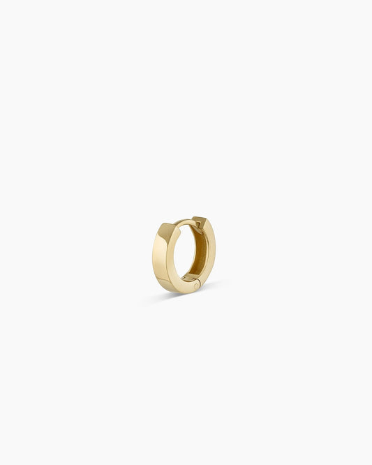 14K Gold Rose Single Huggie