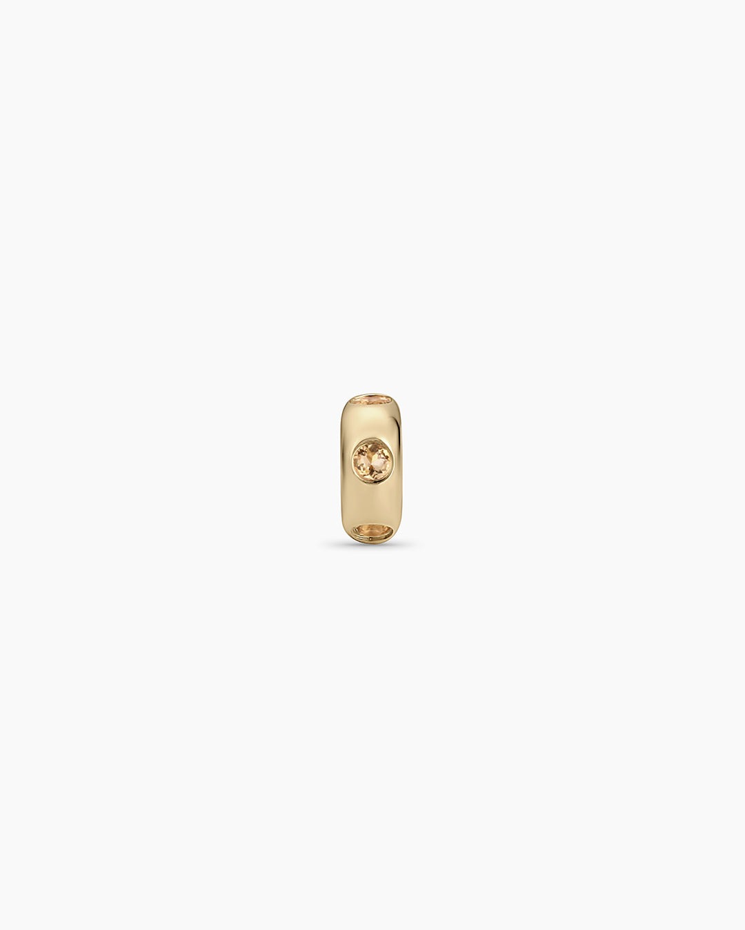 14K Gold Birthstone Halo Charm