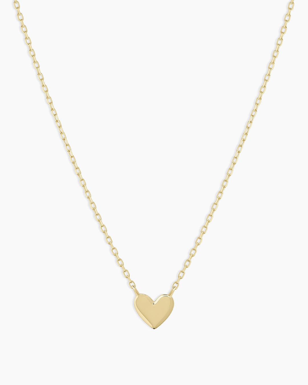 14K Gold Heart Mini Necklace