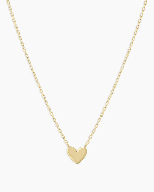 14K Gold Heart Mini Necklace