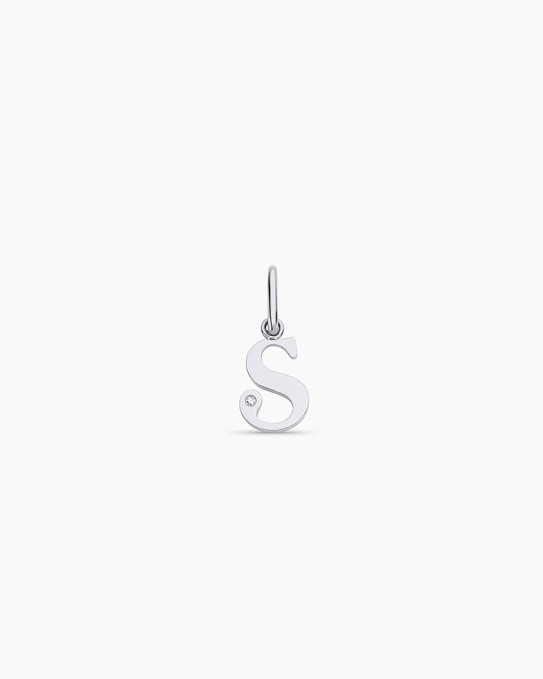 Diamond Vintage Alphabet Charm