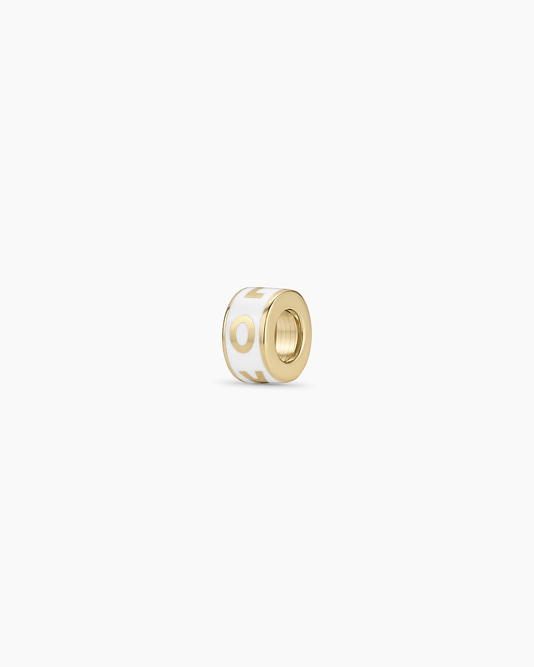 14K Gold Love Halo Charm Necklace
