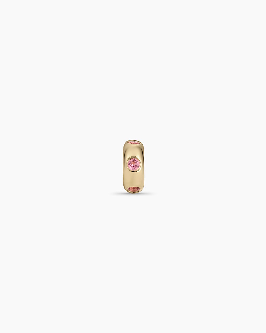 14K Gold Birthstone Halo Charm