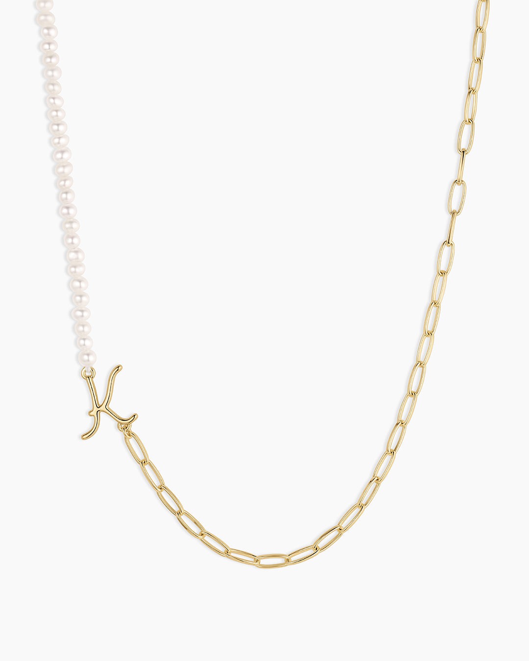 Lou Pearl Alphabet Necklace