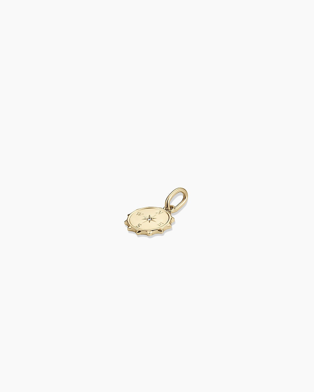 Diamond Compass Charm
