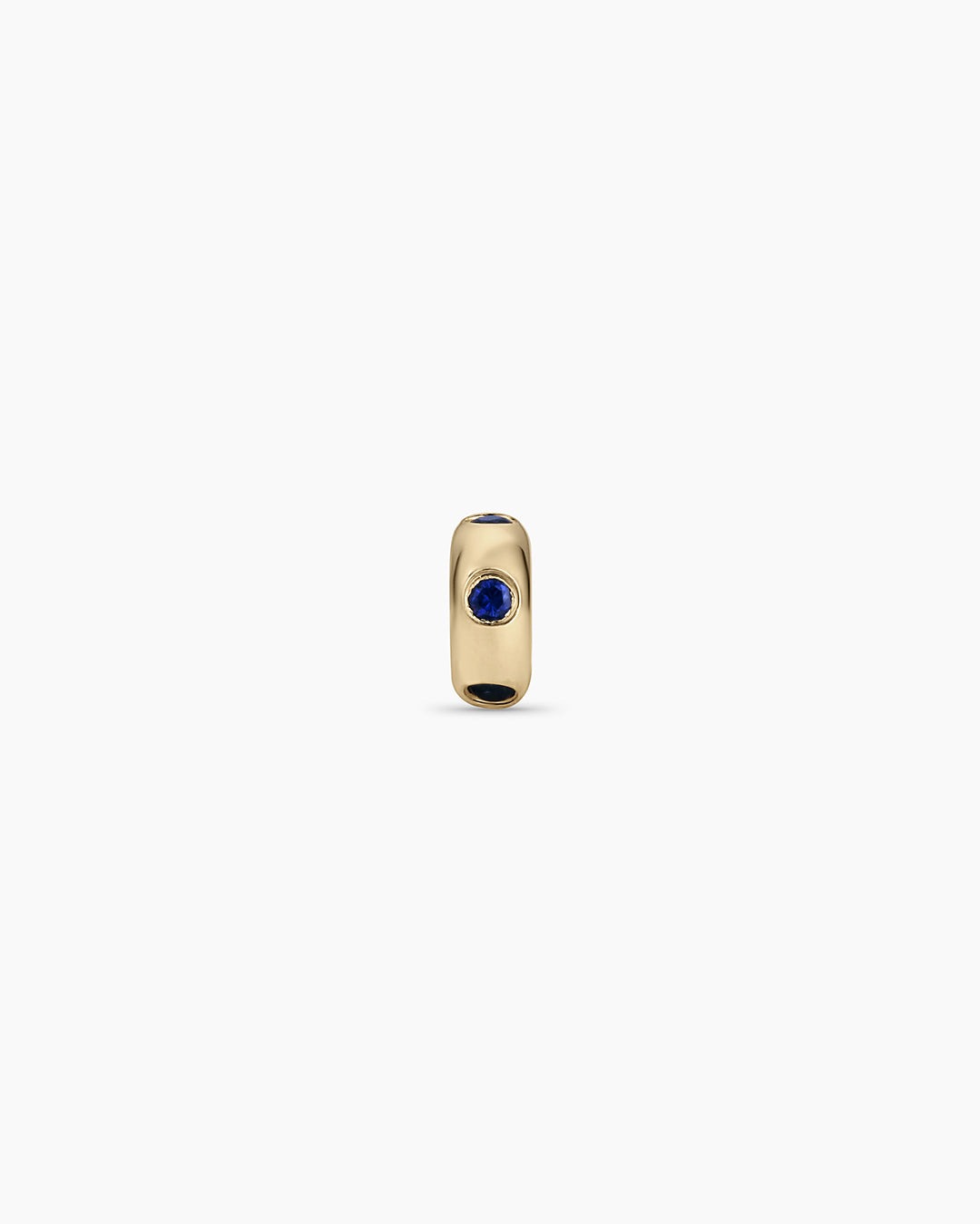 14K Gold Birthstone Halo Charm