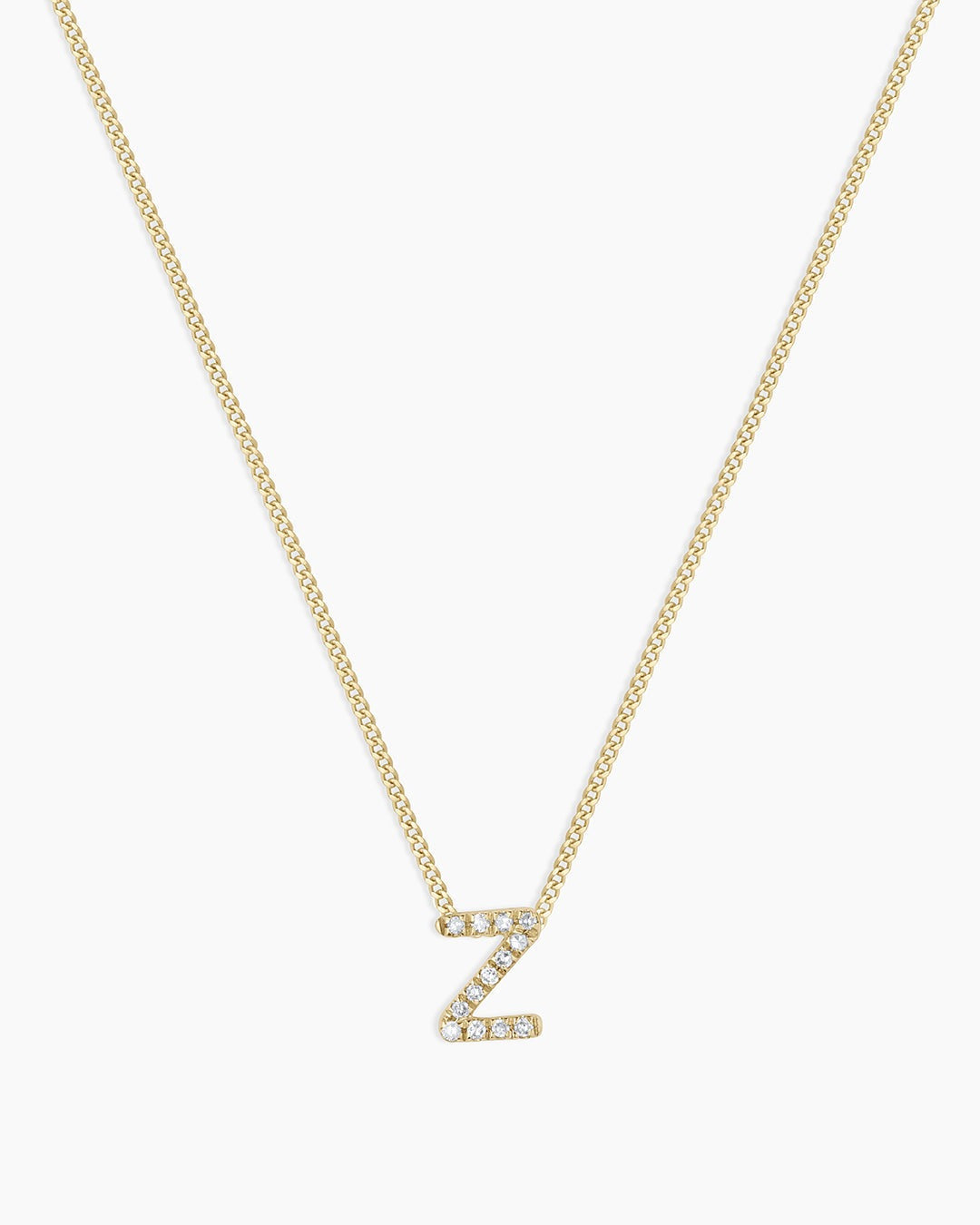 Diamond Alphabet Necklace