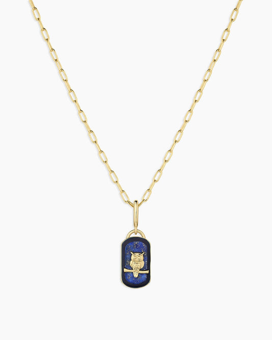Power Gemstone Parker Charm Necklace Wisdom