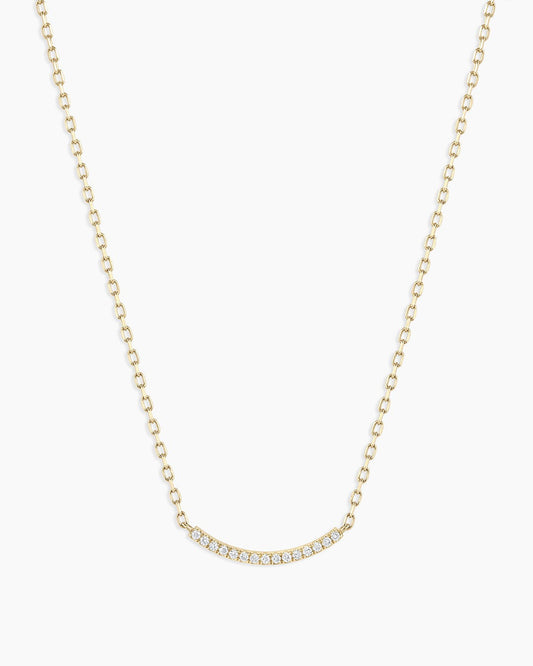 Diamond Taner Bar Mini Necklace