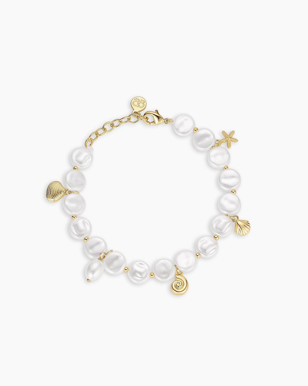 Reese Pearl Mini Charm Bracelet
