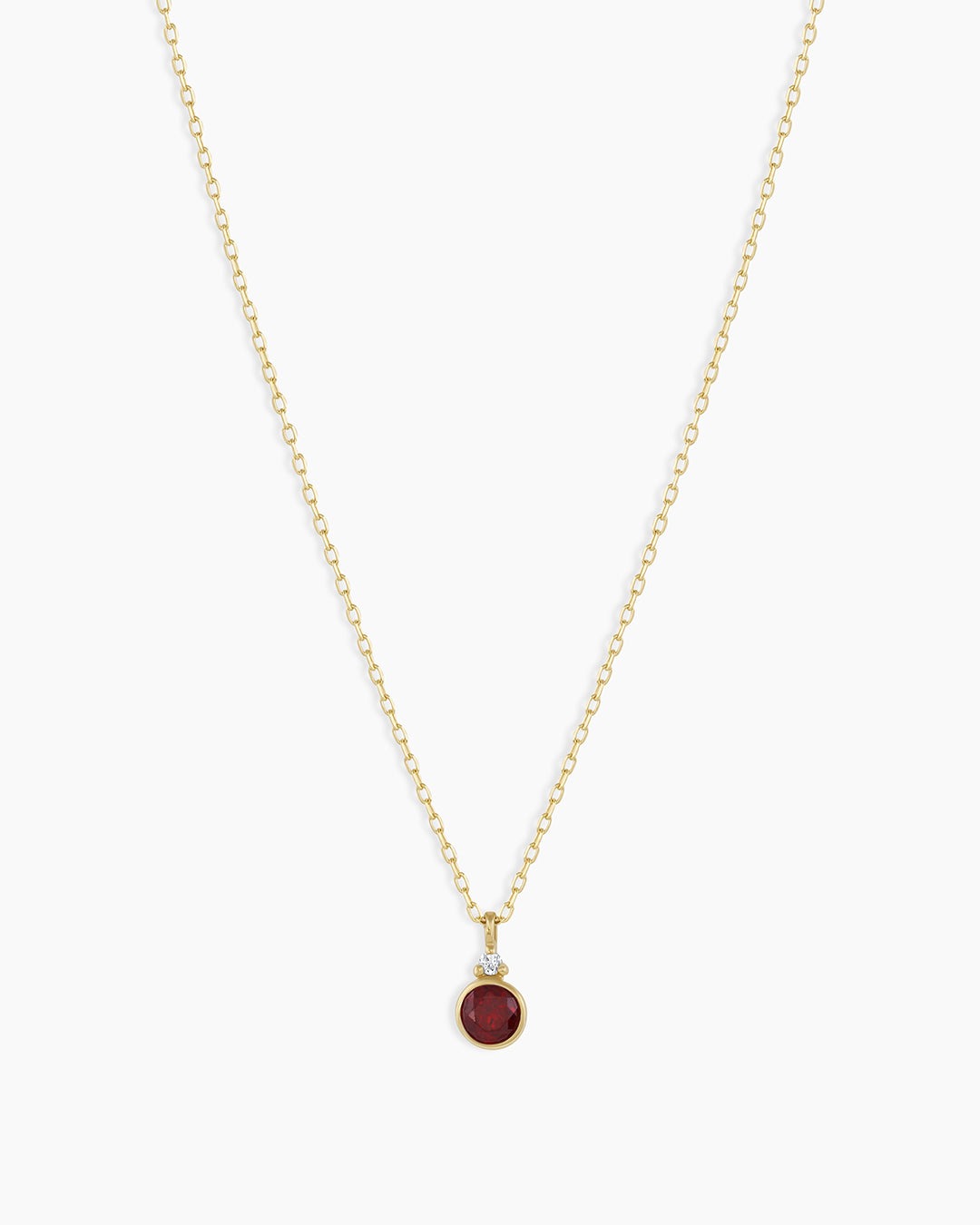 14K Gold Birthstone Necklace