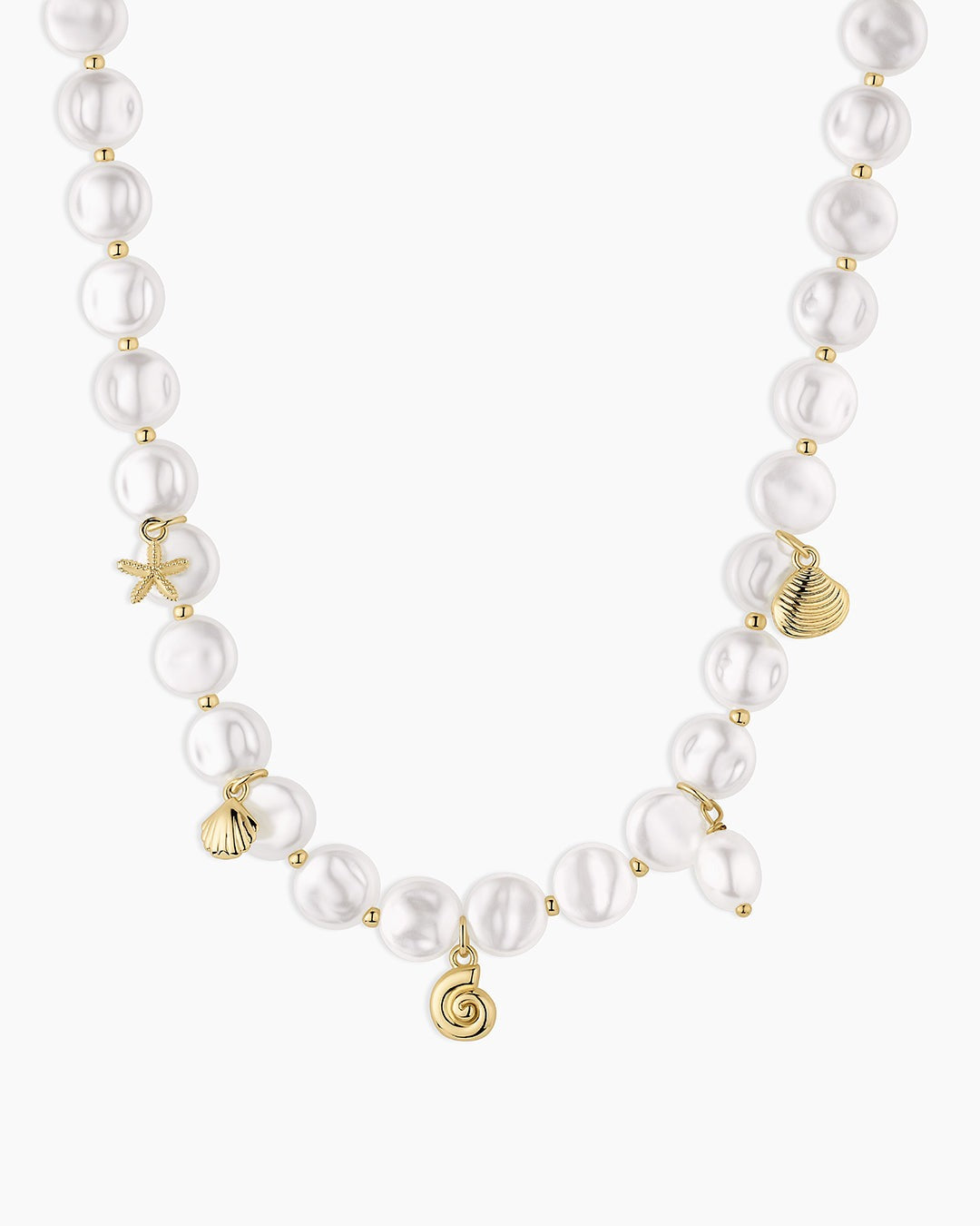 Reese Pearl Mini Charm Necklace