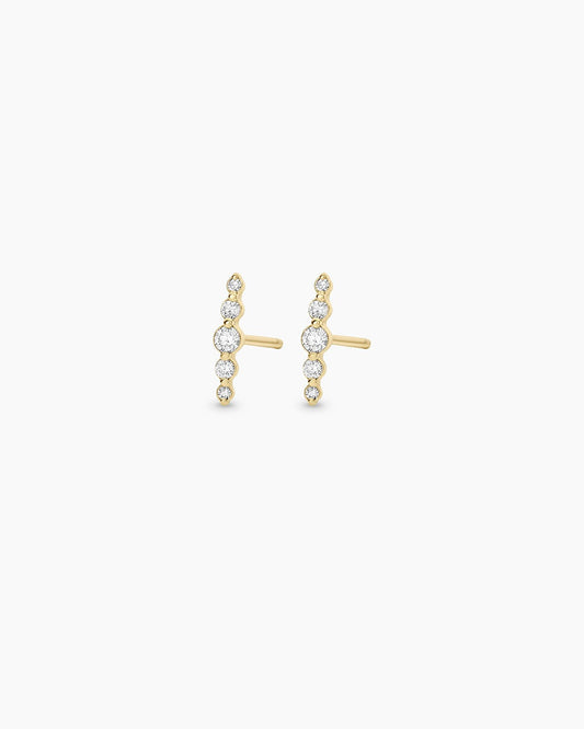 Elle Diamond Row Studs