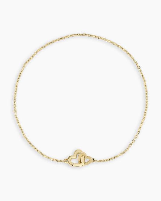 14K Gold Parker Heart Bracelet